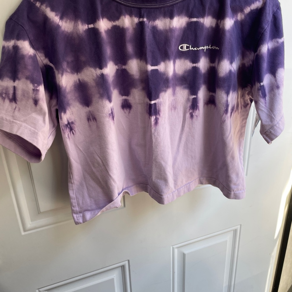Champion purple streak-dye cropped t-shirt, small